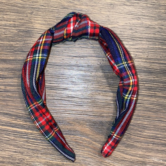 J. Crew Accessories - J.Crew turban knot headband in Stewart plaid